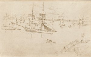 Lagoon-Noon, 1879-1880 by James Abbott McNeill Whistler