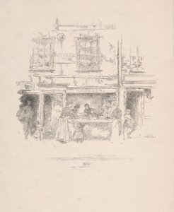 Maunders Fish Shop, Chelsea, 1890