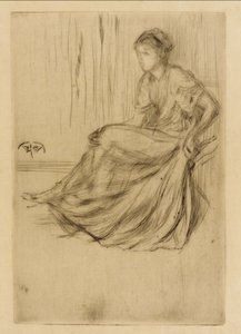 Model Seated, 1873 by James Abbott McNeill Whistler