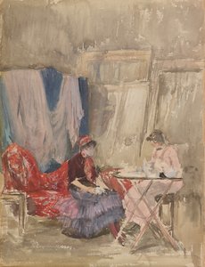 Note in Pink and Purple - The Studio by James Abbott McNeill Whistler