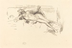 Nude Model, Reclining, 1893 by James Abbott McNeill Whistler