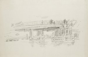 Old Battersea Bridge, Published 1887 by James Abbott McNeill Whistler