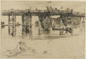Old Putney Bridge by James Abbott McNeill Whistler