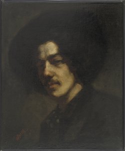 Portrait of Whistler with a Hat by James Abbott McNeill Whistler