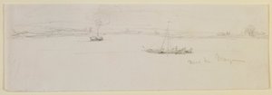 Near Mainz, 1858 by James Abbott McNeill Whistler