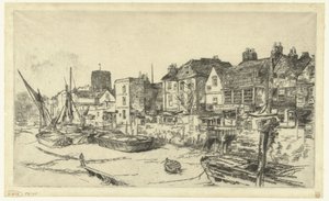 Pub on the Bank of the Thames by James Abbott McNeill Whistler