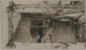 Rag Pickers, Quartier Mouffetard, Paris by James Abbott McNeill Whistler