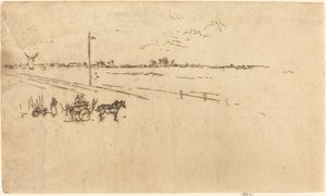 Railway Station, Voves by James Abbott McNeill Whistler