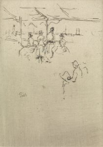 Ryde Pier, from a set of twelve etchings entitled The Naval Review by James Abbott McNeill Whistler