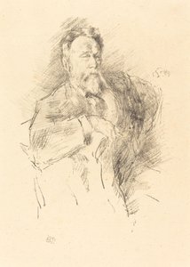Sketch of William E. Henley, 1896 by James Abbott McNeill Whistler