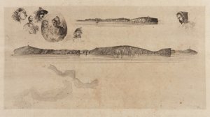 Sketches on the Coast Survey Plate, 1854 by James Abbott McNeill Whistler