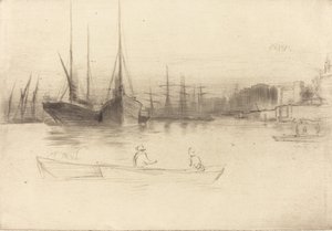 Steamboats off the Tower, 1875