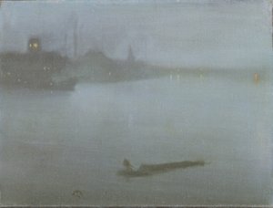 Thames - Nocturne in Blue and Silver by James Abbott McNeill Whistler