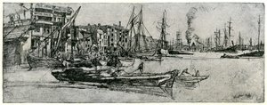 Thames Warehouse, 19th century 1904 by James Abbott McNeill Whistler