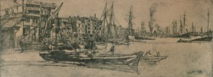 Thames Warehouses by James Abbott McNeill Whistler