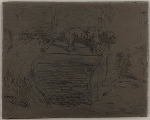 The Dog on the Kennel by James Abbott McNeill Whistler