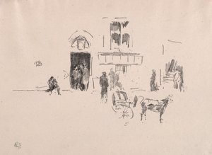 The Gaiety Stage Door by James Abbott McNeill Whistler