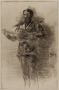 The Guitar Player by James Abbott McNeill Whistler