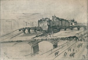 The Isle De La Cite, Paris by James Abbott McNeill Whistler
