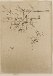 The Landing Stage, Cows by James Abbott McNeill Whistler
