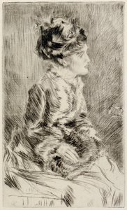 The Muff by James Abbott McNeill Whistler