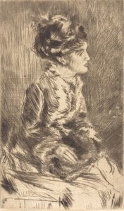 The Muff by James Abbott McNeill Whistler