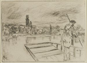 The Punt, 1861 by James Abbott McNeill Whistler