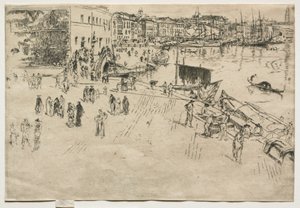 The Riva, No. 1 by James Abbott McNeill Whistler