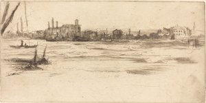 The Troubled Thames, c. 1875 by James Abbott McNeill Whistler