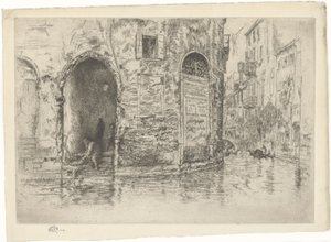The Two Doorways. First Venice Series Plate 2 (of 12) by James Abbott McNeill Whistler