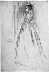 The Velvet Dress by James Abbott McNeill Whistler