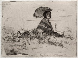 Twelve Etchings from Nature: En Plein Soleil by James Abbott McNeill Whistler