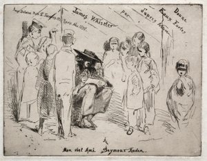 Twelve Etchings from Nature: Title Page - Delauney Sketching