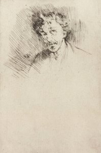 Whistler with the White Lock, 1879 by James Abbott McNeill Whistler