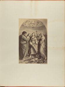 Raphael, Saint Cecilia. Bologna. engraving by James Anderson