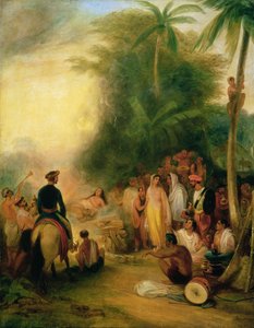 Suttee or Widow-sacrifice Burning