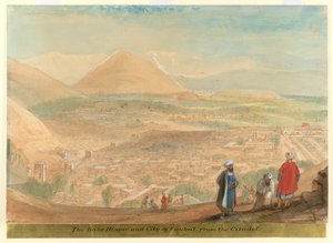 The Bala Hissar and city of Kabul (Afghanistan) from the Citadel