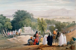Tomb of Emperor Babur, Kabul, First Anglo-Afghan War