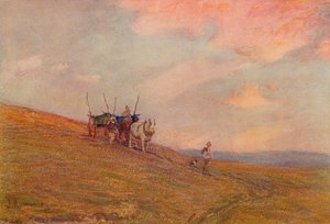 On the Downs Near Harting by James Aumonier