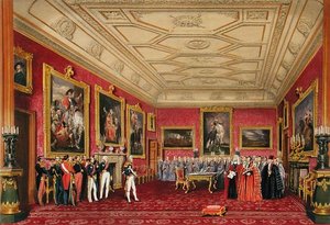 The Rubens Room, Windsor Castle - the King of France Receiving an Address from the Alderman