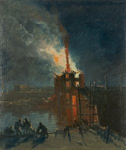 Bristol Riots: Warehouse from Wapping, c.1832
