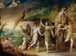 A Grecian Harvest Home, or Thanksgiving to the Rural Deities, Ceres, Bacchus Sylvanus and Pan, second in the series The Progress of Human Culture and Knowledge by James Barry