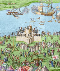 The Sinking of the Mary Rose during the Battle of the Solent, 1545 by James Basire