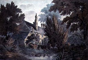 Landscape with house by a pond, 19th century