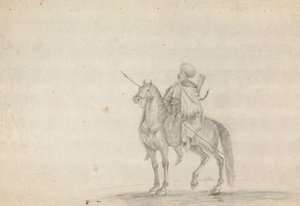 Man on Horseback Carrying a Spear