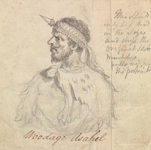 Woodage Asahel Wearing Ceremonial Headband by James Bruce