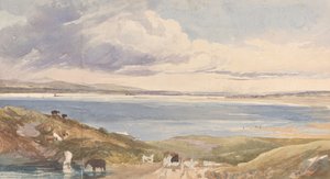 Landscape by the Shore with Road in Foreground