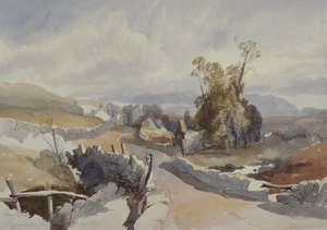 Country Road with Cottages