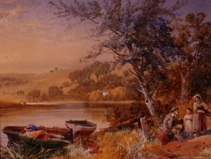 Lakeside (detail) by James Burrell Smith