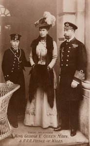 King George V, Queen Mary and the Prince of Wales by James Charles Dinham